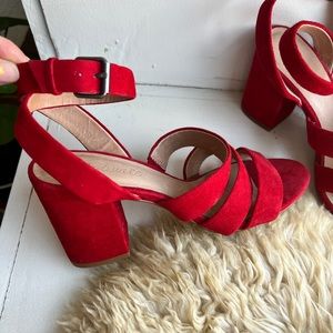 RED SUEDE SHOES - Madewell
